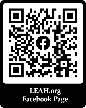 Scan this QRC code to access LEAH.org Facebook Page